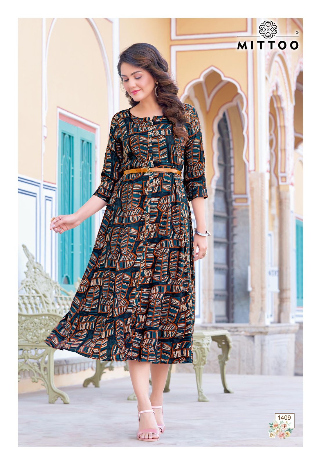 Belt Vol 15 By Mittoo Rayon Printed Party Wear Kurtis Wholesale Shop In Surat